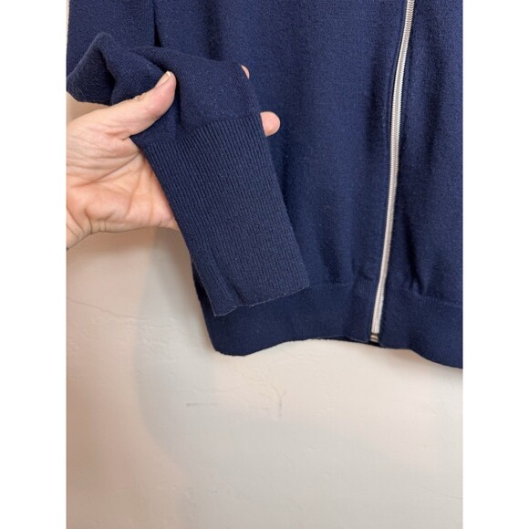 POLO RALPH LAUREN GOLF NAVY CASHMERE ZIP FUNNELNECK SWEATER JACKET SZ S - Picture 3 of 7